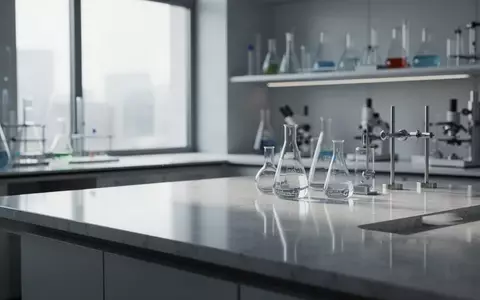 Ein minimalistisch gestaltetes, modernes Labor mit einem sauberen Arbeitstisch und wissenschaftlichen Geräten im Hintergrund. - Foto: über boerse-global.de