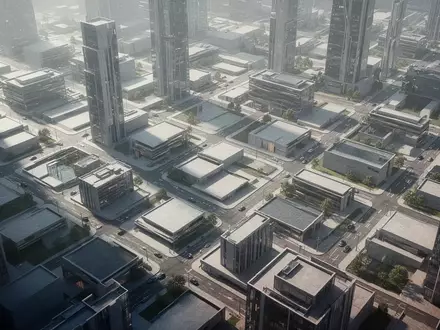 Eine Luftaufnahme eines urbanen Straßennetzes mit geometrischen Strukturen bei Tageslicht. - Foto: über boerse-global.de