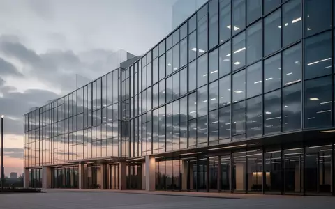 Moderne Glasfassade eines Bürogebäudes in der Abenddämmerung. - Foto: über boerse-global.de
