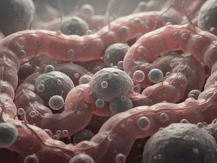 Nahaufnahme einer biologischen Zellstruktur, die das menschliche Mikrobiom symbolisiert. - Foto: über boerse-global.de