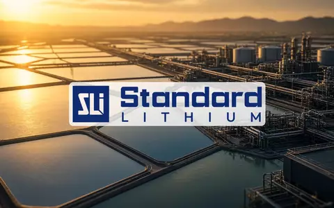 Moderne industrielle Lithium-Extraktionsanlage bei Sonnenuntergang mit reflektierenden Becken. - Foto: über boerse-global.de