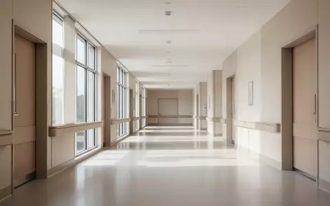 Ein heller, moderner Krankenhausflur mit neutralem Design und einfallendem Tageslicht ohne Personen oder medizinisches Gerät. - Foto: über boerse-global.de