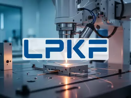 Abstrakte Darstellung von Hochpräzisions-Lasertechnologie in einer modernen, professionellen Industrieumgebung. - Foto: über boerse-global.de