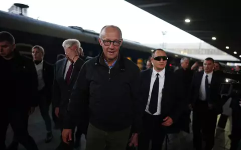 Merz will mit seinem Besuch ein deutliches Signal für die Unterstützung der Ukraine setzen. - Foto: Kay Nietfeld/dpa