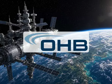 Futuristische Raumstation im Orbit vor der Erde, symbolisch für europäische Weltraumforschung. - Foto: über boerse-global.de