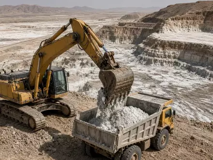 Industrielles Lithium-Abbaugebiet mit schwerem Gerät in einer weitläufigen, trockenen Landschaft. - Foto: über boerse-global.de