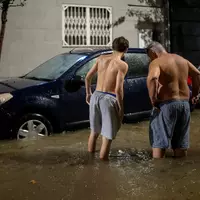 An der katalanischen Küste gibt es Überflutungen.  - Foto: Lorena Sopêna/EUROPA PRESS/dpa