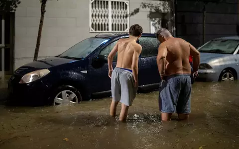 An der katalanischen Küste gibt es Überflutungen.  - Foto: Lorena Sopêna/EUROPA PRESS/dpa