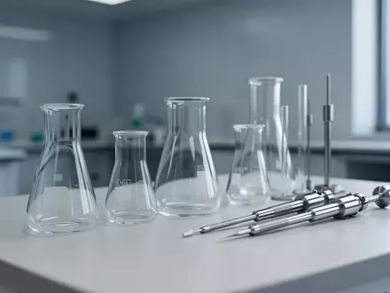 Ein minimalistisches, helles Labor mit medizinischen Präzisionsinstrumenten in einer sterilen Forschungsumgebung. - Foto: über boerse-global.de
