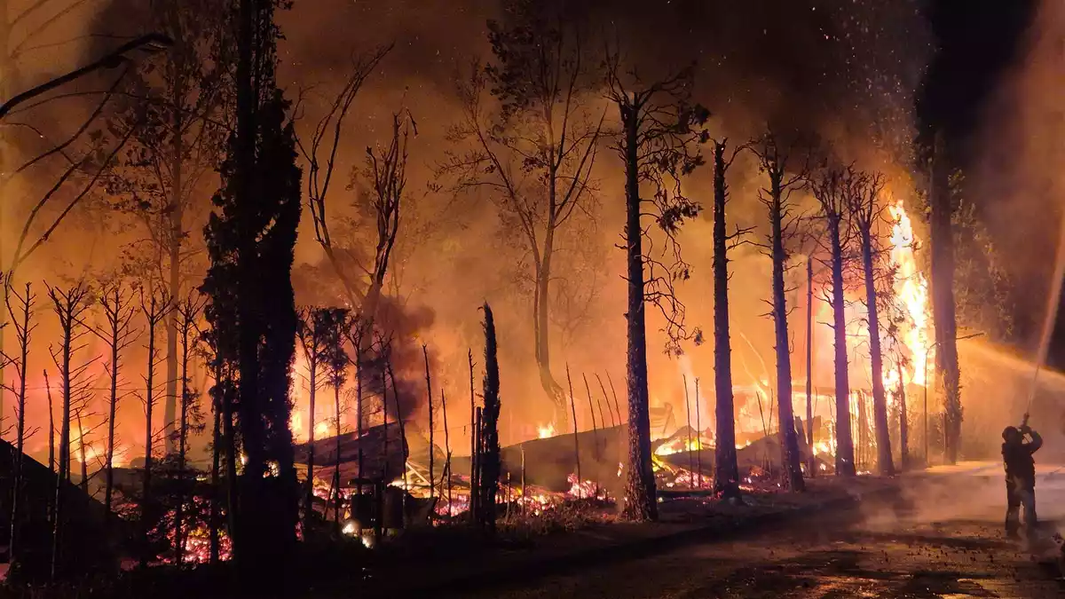 Mehr als 20 Menschen wurden bei dem Brand auf einem Campingplatz am Gardasee verletzt. - Bild: Florian Blaes/dpa