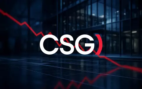 Abstrakte Darstellung eines fallenden Markttrends in einem modernen Bürogebäude mit bläulicher Lichtstimmung. - Foto: über boerse-global.de