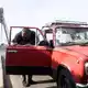Auf der Nordbrücke über den Fluss Dnipro in Kiew kam es bei einem russischen Luftangriff während Merz' Besuch erneut zu einem Einschlag.  - Bild: Andriy Dubchak/AP/dpa