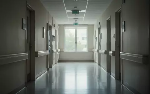 Ein leerer, ruhig beleuchteter Krankenhausflur mit steriler Architektur und natürlichem Lichteinfall. - Foto: über boerse-global.de