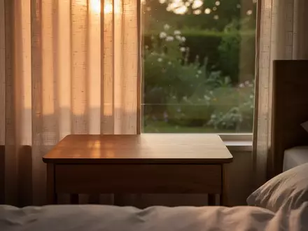 Ein minimalistischer, ruhiger Raum mit warmem Licht, der eine Atmosphäre der Entspannung und Erholung vermittelt. - Foto: über boerse-global.de