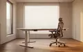 Ein heller, minimalistischer und barrierefrei gestalteter Büroraum mit einem höhenverstellbaren Schreibtisch. - Foto: über boerse-global.de