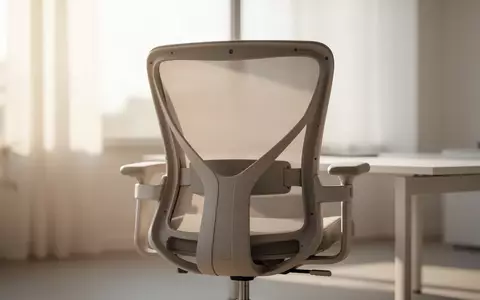 Ein ergonomischer Bürostuhl in einem hellen, lichtdurchfluteten Raum als Symbol für rückengerechtes Arbeiten. - Foto: über boerse-global.de