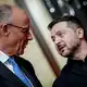 Merz und Selenskyj: Zwischen diese beiden passt im Moment kein Blatt Papier. - Bild: Kay Nietfeld/dpa