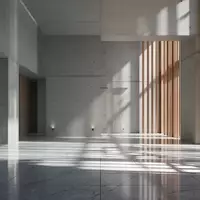 Minimalistisches, modernes Architektur-Interieur in Tokio mit klaren Betonoberflächen und sanftem Lichteinfall. - Foto: über boerse-global.de