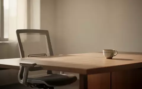 Ein leerer, aufgeräumter Schreibtisch in einem ruhigen Büro bei natürlichem Licht. - Foto: über boerse-global.de