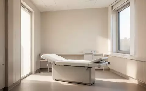 Ein heller, minimalistischer Behandlungsraum in einer modernen Klinik mit weichem Tageslicht. - Foto: über boerse-global.de