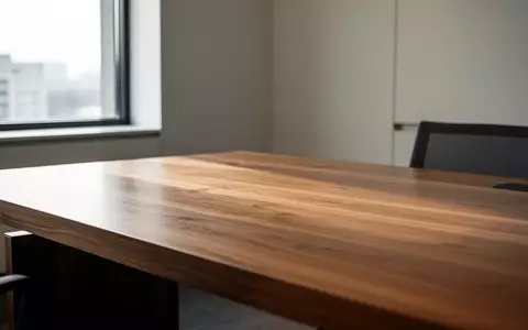 Ein minimalistischer, heller Schreibtisch in einem modernen Büro ohne weitere Gegenstände oder Personen. - Foto: über boerse-global.de