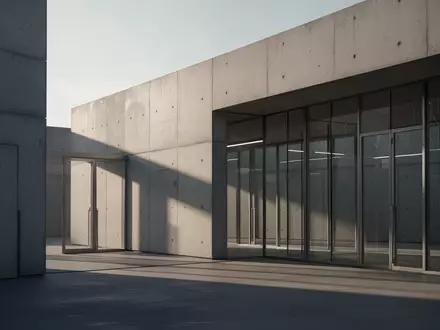 Moderne, minimalistische Architektur eines Forschungsgebäudes mit klaren Linien und Schattenwurf bei spätem Sonnenlicht. - Foto: über boerse-global.de