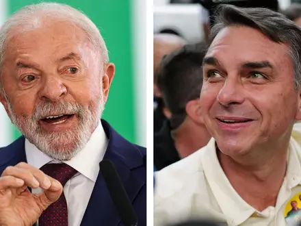 Lula tritt gegen Flávio Bolsonaro in einer Stichwahl Ende Oktober an. - Foto: Marcelo Camargo/Lucas Landau/Agencia Brazil/AP/dpa