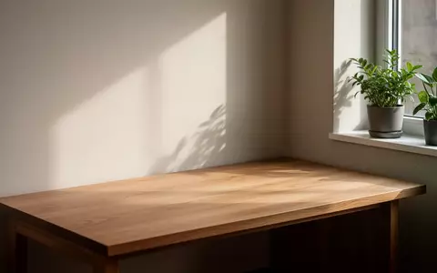 Minimalistisch gestalteter Arbeitsplatz in einem hellen Raum mit Holztisch und natürlichem Lichteinfall. - Foto: über boerse-global.de