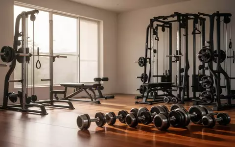 Ein minimalistisch eingerichteter privater Fitnessraum mit hochwertigen Trainingsgeräten in einer hellen, ruhigen Umgebung. - Foto: über boerse-global.de