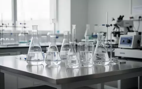 Laborausstattung mit Glasgeräten und Probenflüssigkeiten auf einem Edelstahltisch zur wissenschaftlichen Analyse. - Foto: über boerse-global.de
