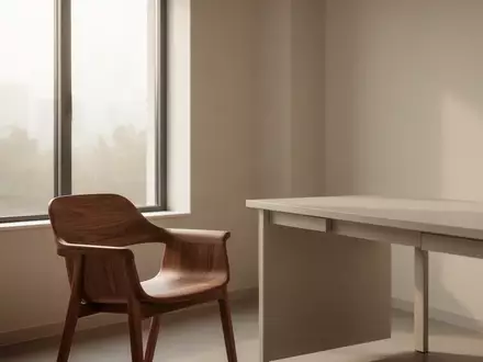 Ein minimalistischer, ruhiger Behandlungsraum in einer Klinik mit Tageslicht und einem leeren Stuhl. - Foto: ĂĽber boerse-global.de