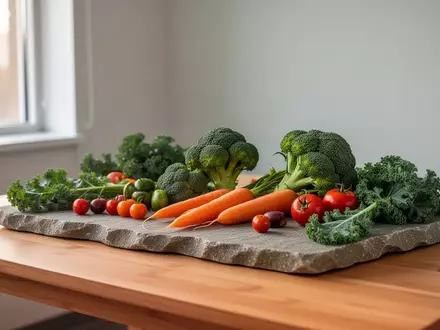 Frisches Gemüse auf einem Labortisch als Symbol für die wissenschaftliche Betrachtung von Ernährung und Mikrobiom. - Foto: über boerse-global.de