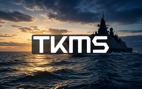 Moderne Fregatte auf stürmischer See bei Sonnenaufgang symbolisiert Verteidigungsindustrie und maritime Sicherheit. - Foto: über boerse-global.de