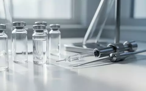 Nahaufnahme von klinischen Laborinstrumenten und Glasgefäßen auf einer sauberen, weißen Oberfläche in einer sterilen Umgebung. - Foto: über boerse-global.de