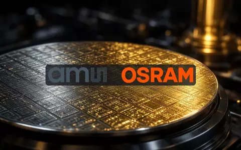 Nahaufnahme eines technologischen Silizium-Wafers mit glänzenden Leiterbahnen in einer professionellen Laborumgebung. - Foto: über boerse-global.de