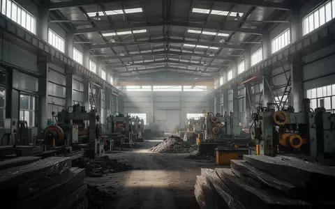 Industrielle Produktionshalle mit Metallstrukturen und natürlichem Lichteinfall als Symbol für den Jahresabschluss und steuerliche Fristen. - Foto: über boerse-global.de