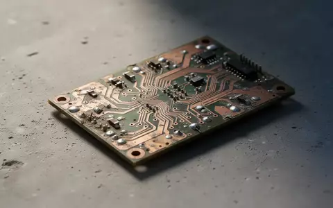 Ein veraltetes, unbeschriftetes elektronisches Bauteil auf einem grauen Betonuntergrund. - Foto: über boerse-global.de