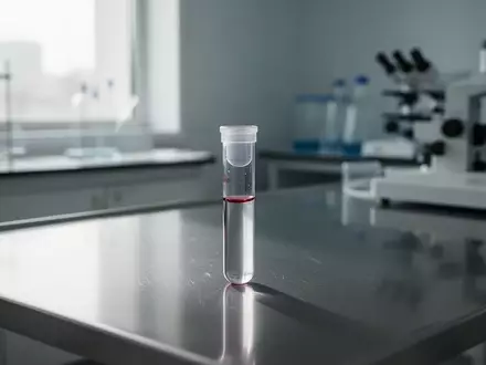 Ein zentrifugiertes Blutserum-Röhrchen in einem klinischen Labor zur medizinischen Diagnostik. - Foto: über boerse-global.de