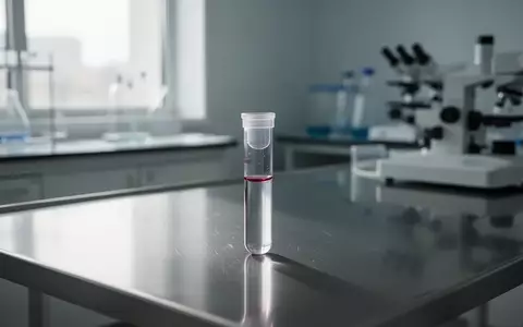 Ein zentrifugiertes Blutserum-Röhrchen in einem klinischen Labor zur medizinischen Diagnostik. - Foto: über boerse-global.de