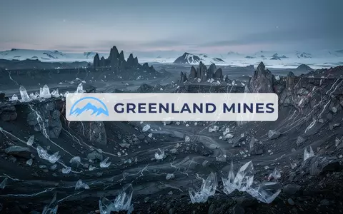 Abstrakte Darstellung einer arktischen Bergbaulandschaft mit kristallinen Gesteinsformationen in kühlem Dämmerlicht. - Foto: über boerse-global.de