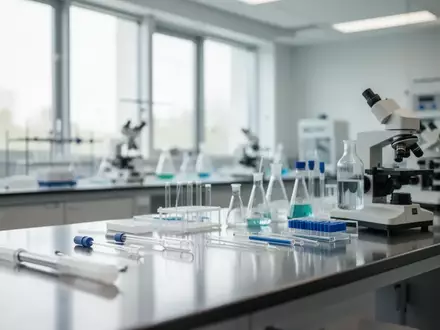 Ein minimalistisches, modernes Labor in einer Universität mit wissenschaftlichen Geräten in einer ruhigen, hellen Umgebung. - Foto: über boerse-global.de