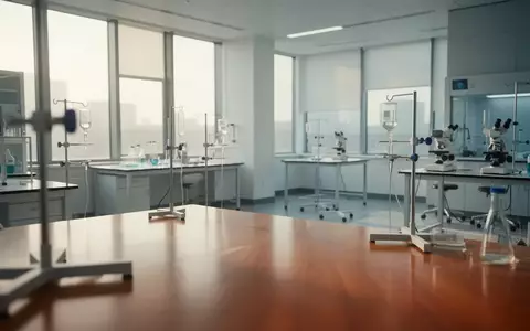Ein minimalistisch gestalteter, heller klinischer Forschungsraum mit weichem Tageslicht und einer ruhigen, professionellen Atmosphäre. - Foto: über boerse-global.de