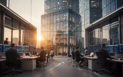 Moderne Glasfassade eines Bürogebäudes im warmen Licht, symbolisch für steigende Aktienkurse. - Foto: über boerse-global.de