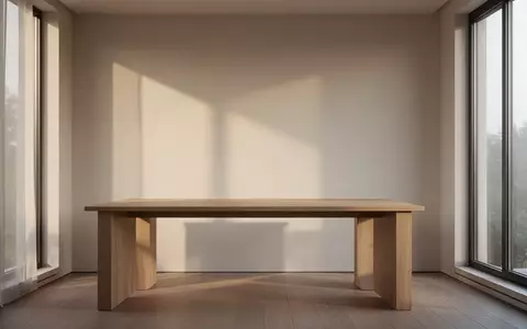 Ein minimalistisch eingerichtetes Heimbüro mit einem leeren Schreibtisch und einfallendem Tageslicht. - Foto: über boerse-global.de