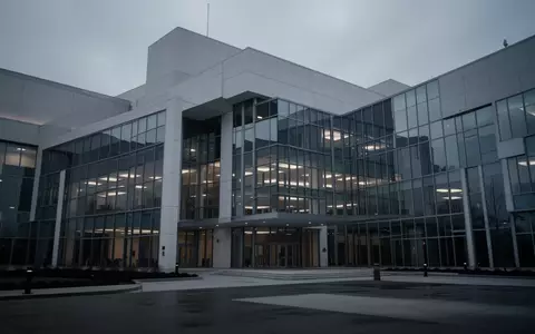 Ein modernes, steriles Regierungsgebäude in der Dämmerung, das eine Atmosphäre institutioneller Kontrolle und behördlicher Aufsicht vermittelt. - Foto: über boerse-global.de