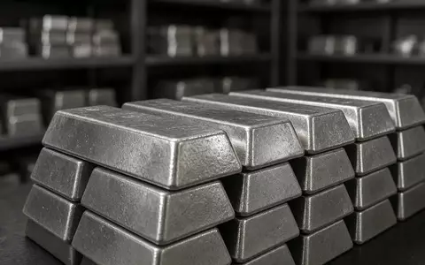 Gestapelte Silberbarren in einem Tresorraum eines Edelmetallhändlers. - Foto: über boerse-global.de