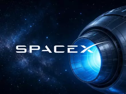 Abstraktes, atmosphärisches Bild eines futuristischen Raumschiff-Triebwerks vor einem dunklen Weltraumhintergrund. - Foto: über boerse-global.de