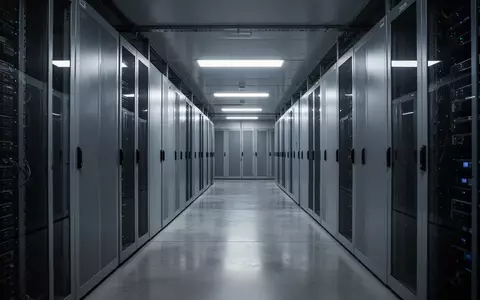 Ein moderner, minimalistischer Serverraum mit metallischen Oberflächen und kühler Beleuchtung. - Foto: über boerse-global.de