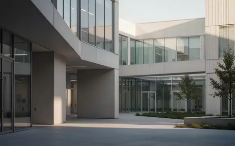 Moderne architektonische Fassade eines klinischen Forschungsgebäudes mit klaren Linien und natürlichem Lichteinfall. - Foto: über boerse-global.de