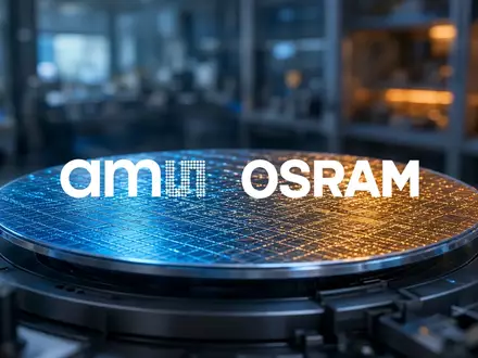 Abstraktes Bild eines leuchtenden Halbleiter-Wafers in einem modernen, stimmungsvoll beleuchteten Technologie-Labor. - Foto: über boerse-global.de